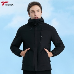 TIMETEX Men's Winter Jacket Waterproof Zipper Women's Sun protection Jacket Solid Pattern Autumn Winter Collection