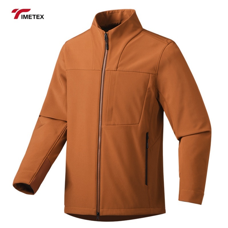 TIMETEX Custom Logo Men's Active Sports Outdoor Run Waterproof Jacket Winter XL Size Stand Collar Zipper Closure Windproof Thin