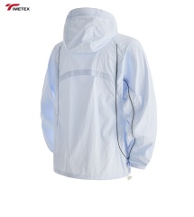 TIMETEX UPF50+ Summer Lovers Sunscreen Clothing Unisex for Same Anti-ultraviolet Skin Clothing Loose Trend Hooded Fashion