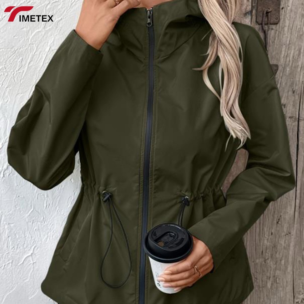 TIMETEX Urban Chic Lightweight Hooded Double Zip Sun Protection Clothing Ladies Optimal Dual Zip Style for Sun Protection
