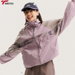TIMETEX Unisex Casual Autumn Winter Sports Jacket Lightweight Quick-Drying Waterproof Reflective Strip Stand Collar Zipper