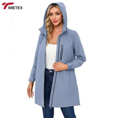 TIMETEX Outdoor Sports Hooded Coat Winter Formal Stand Collar Windproof and Waterproof Zipper Casual Loose Fit for Spring Autumn