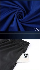 Men's Spring Autumn Stand Collar Hoodie New Two-Piece Training Clothes Football Light Board Plus Size Fitness