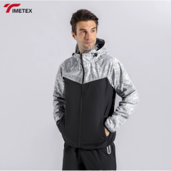 TIMETEX Men's Jacket Weight Loss Trainer Jacket and Pants Exercise Sweat Suit for Jogging Fitness Training
