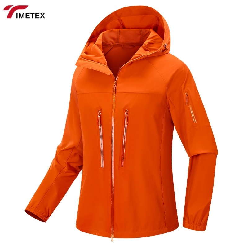 TIMETEX UPF 50+  Quick Drying Summer Jacket Elastic Lightweight Custom Print Soft Skin Friendly Softshell Cooling Plain Dyed