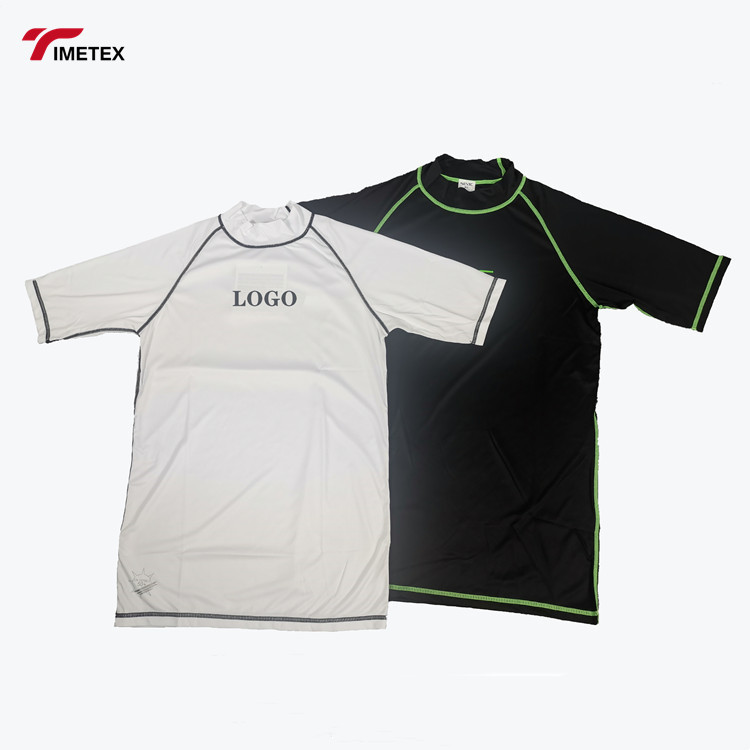 Custom Made High Quality New Fashion Short Sleeve Rash Guards Sun Protection Surfing Shirt Men Rash Guard