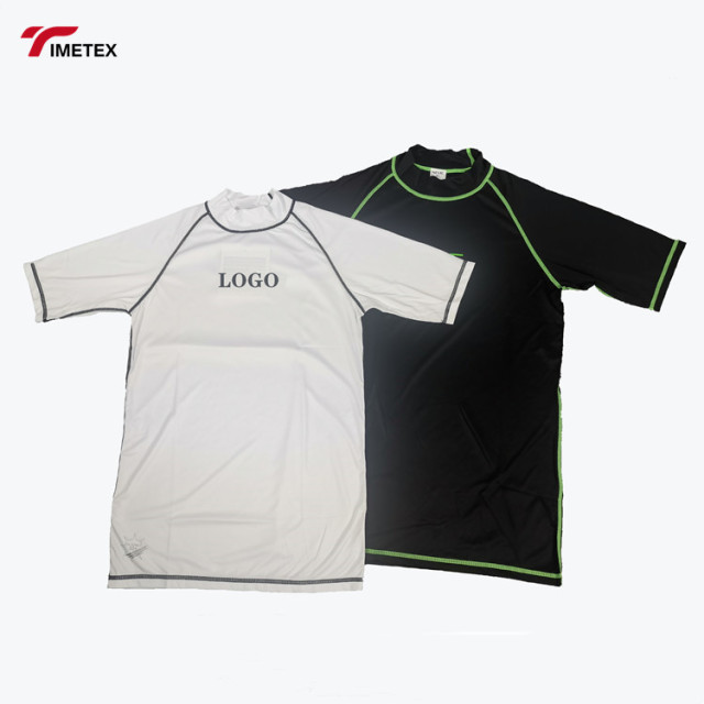 Custom Made High Quality New Fashion Short Sleeve Rash Guards Sun Protection Surfing Shirt Men Rash Guard