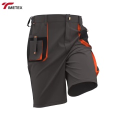 Unisex Summer Short Work Pants Pockets Breathable Nontoxic Anti-Static Industrial Work Uniform for Spring/Autumn Workshop