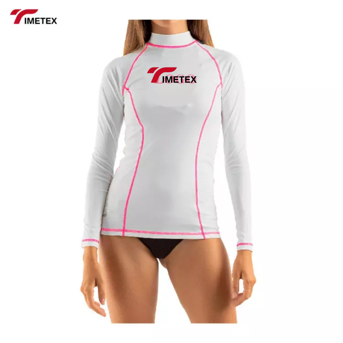 TIMETEX Womens Rash Guard Custom Logo Upf50+ Long Sleeve Surf  Rashguard Swimming Rash Guard Anycolors