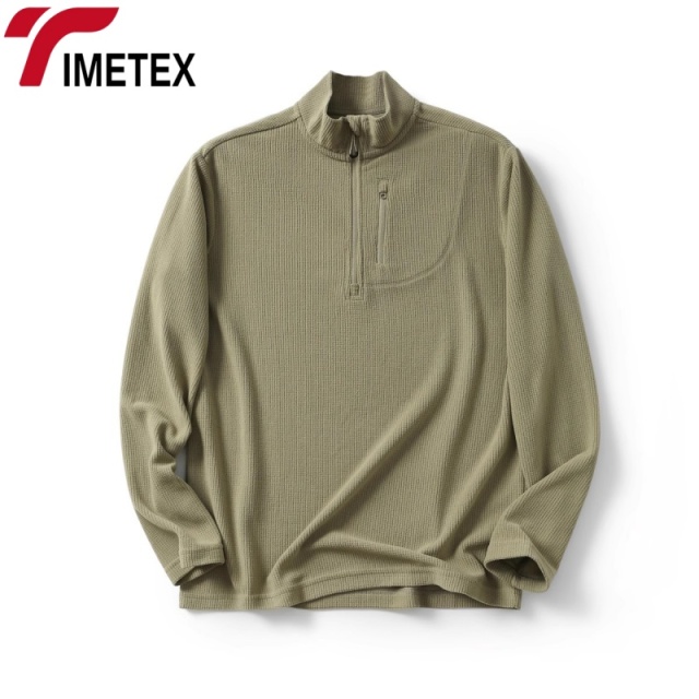 TIMETEX Premium Men's Half Zip Sweatshirts High Quality Cotton Hoodies Mock Neck Custom ODM Factory for Custom Colors Designs