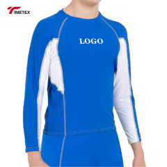 TIMETEX Customized High Quality  Long Sleeve Kids Rash Guard Custom Quick Dry Swim Shirt Surfing Rash Guard
