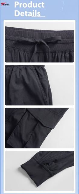 TIMETEX Custom Logo Women's Outdoor Running Jogger Cargo Pants Multi-Pockets Casual Sport Clothes With Drawstring Active Bottoms
