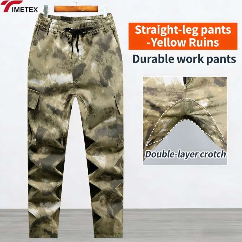 Waterproof Windproof EN/CE Certified Plus Size Work Pants Thick Crotch Wear-Resistant Cotton Loose Fit Breathable Electric