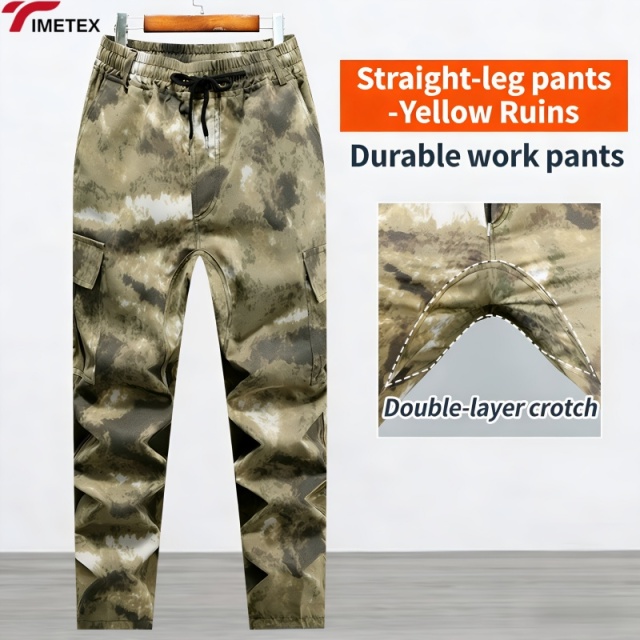 Waterproof Windproof EN/CE Certified Plus Size Work Pants Thick Crotch Wear-Resistant Cotton Loose Fit Breathable Electric