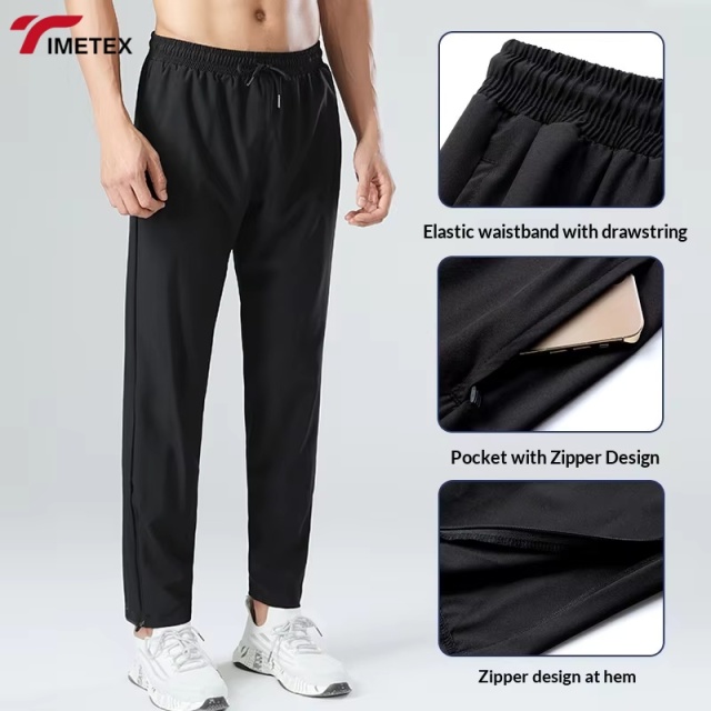 TIMETEX High Quality Elastic Fitness Quick Dry Loose Summer Man's Basketball Pants Custom Sports Train Casual Jogging Trousers