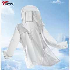 TIMETEX Summer High-Power Sun Protection Ice Silk Long-Sleeved Hooded Rash Breathable Anti-Ultraviolet Zipper Thin Windproof