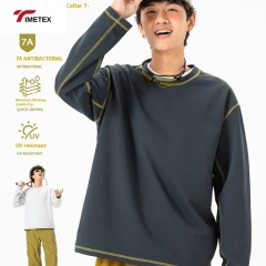 TIMETEX Customizable OEM Men's Lightweight Crewneck Sweatshirt Drop Shoulder Hoodie Embroidered Design Solid Pattern 2XL Cycling