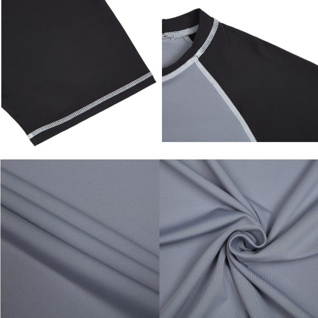 Hot Sale High Quality Short Sleeves Shirt Men Swimming Surf  Rash Guard  Diving Mma Rashguard for Men