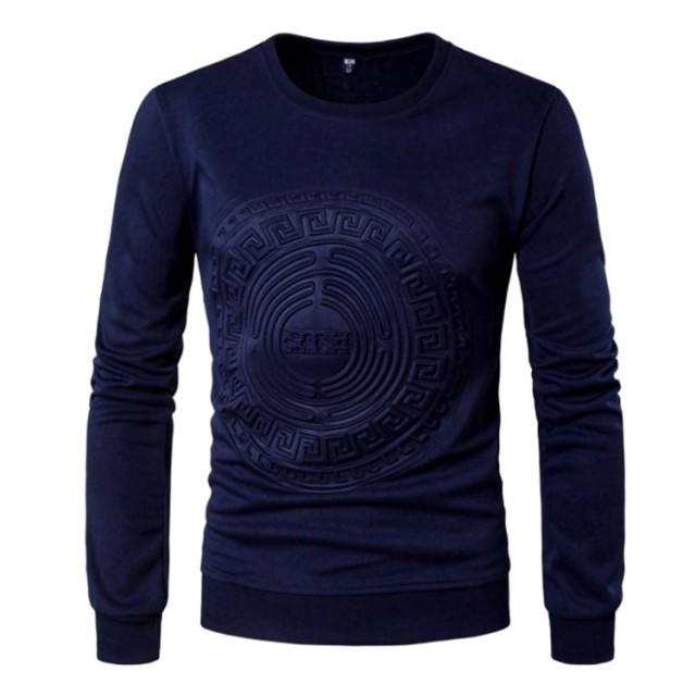 TIMETEX Autumn New Crewneck  Custom 3d Hoodie Embossed Sweatshirts Men Casual Plus Size Pullover
