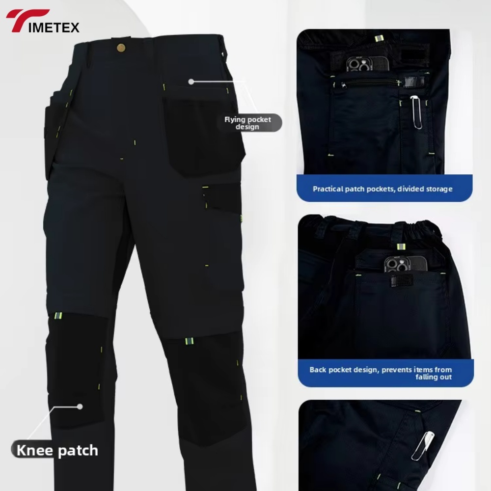 High Quality Men's Work Trousers Breathable Mechanic Pants Multi-Functional Pockets Wear-Resistant for Workers Mechanics