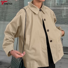 TIMETEX Unisex  Fashion Windproof Single-Breasted Closure Trench Coat Lightweight Casual Wear for Backpack Hiking Ultralight