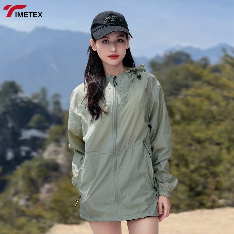 TIMETEX Softshell Outdoor Jackets for Men Women Windproof Water Resistant for Mountain Climbing Sun Protection Zipper Thin