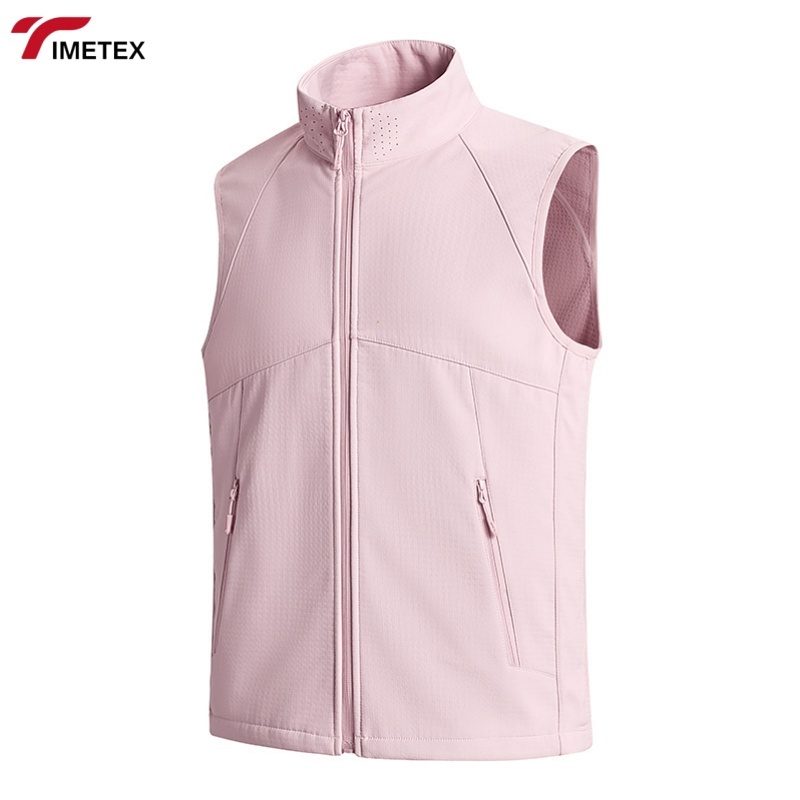 TIMETEX Autumn and Winter New Men's and Women's Breathable Windproof Waterproof Zipper Outdoor  Soft Shell Vest Jacket