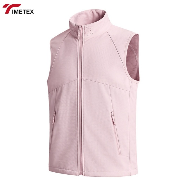 TIMETEX Autumn and Winter New Men's and Women's Breathable Windproof Waterproof Zipper Outdoor  Soft Shell Vest Jacket