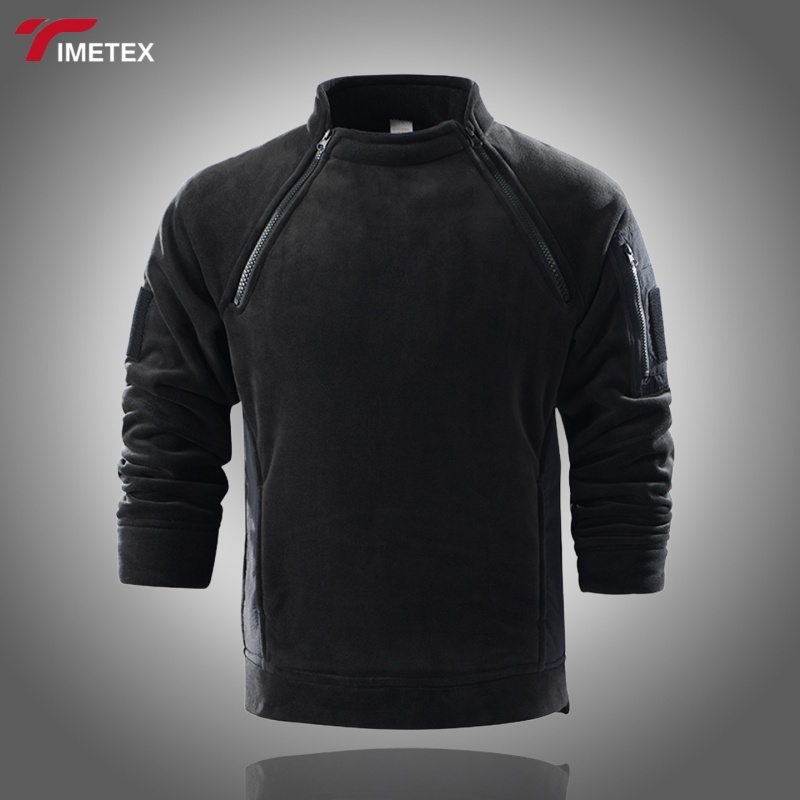 TIMETEX Men's Autumn Eco-Friendly Spandex/Polyester Zipper-Up Stand  Outdoor Sportswear Coat