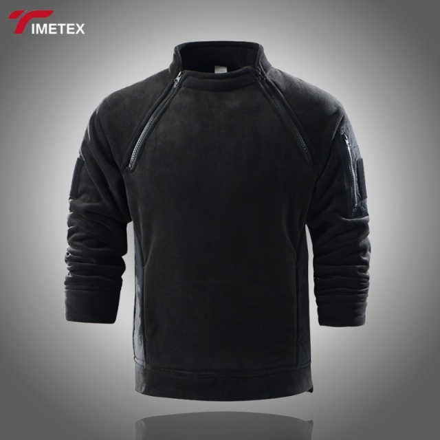 TIMETEX Men's Autumn Eco-Friendly Spandex/Polyester Zipper-Up Stand  Outdoor Sportswear Coat