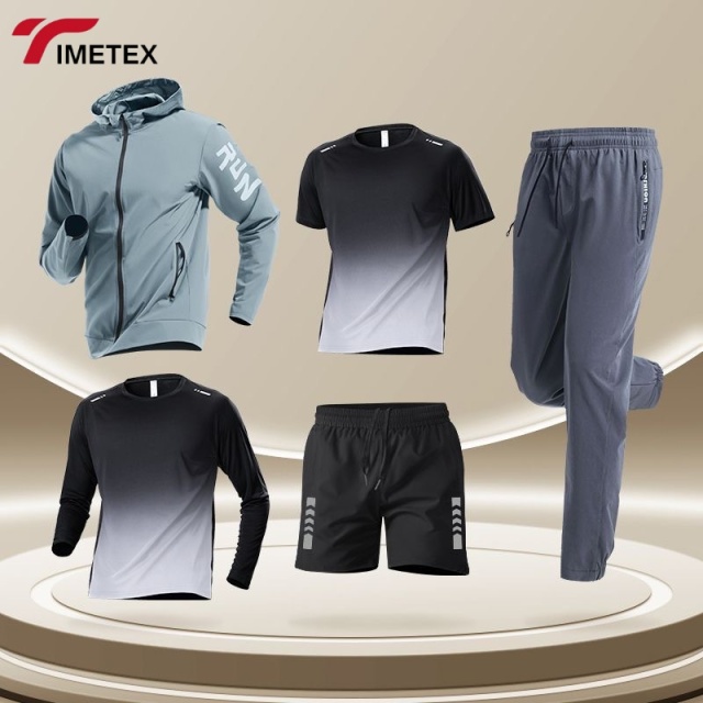 TIMETEX Women's Autumn Active Wear Sports Tracksuit Hooded Lightweight Quick Dry Breathable 100% Polyester Full Length Zip Solid