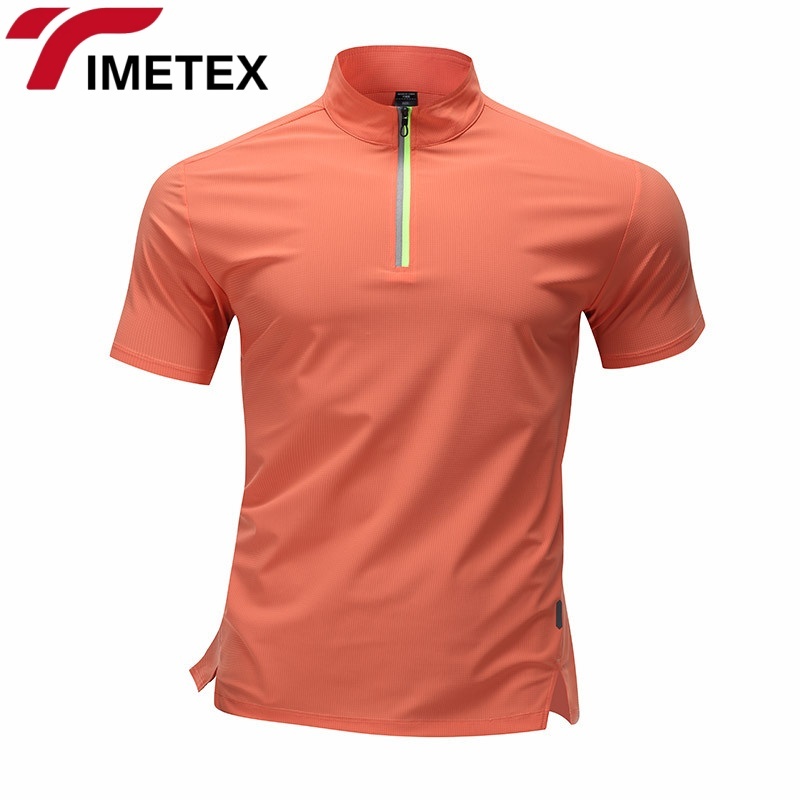 TIMETEX Men's Lightweight Quarter Zipper Active Top Comfortable Gym Running Sports Training Shirt Breathable Quarter Zipper Top
