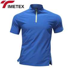 TIMETEX Men's Lightweight Quarter Zipper Active Top Comfortable Gym Running Sports Training Shirt Breathable Quarter Zipper Top