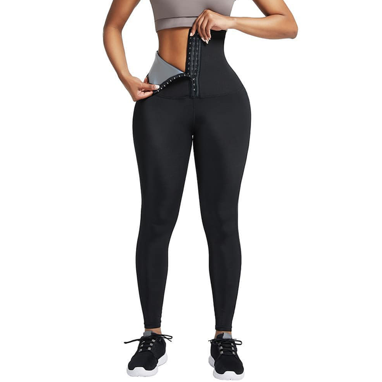 New Women Weight Loss Neoprene Waist Trainer Abdomen Fitness Pants Training Buttocks Sports Yoga Pants Sweating Leggings