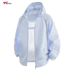 TIMETEX UPF50+ Summer Lovers Trendy Hooded  Clothing for Men Women Anti-Ultraviolet Sunscreen Loose Fit Sun Protection Clothing