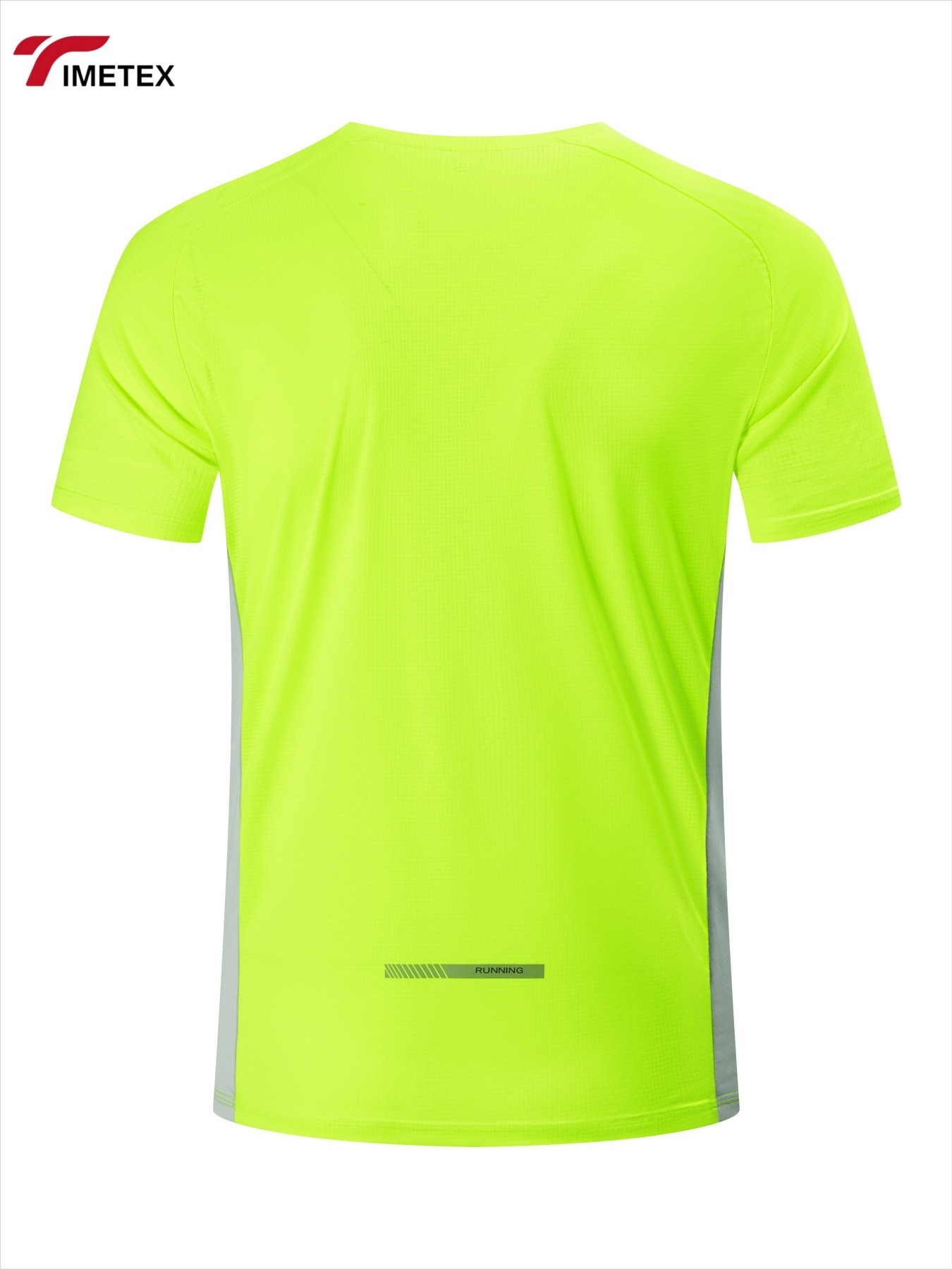 TIMETEX Short Sleeved Oneck Sporty Plaid Vinegar Fiber Sweatshirt Color Blocking Quick-drying Breathable Durable Custom logo