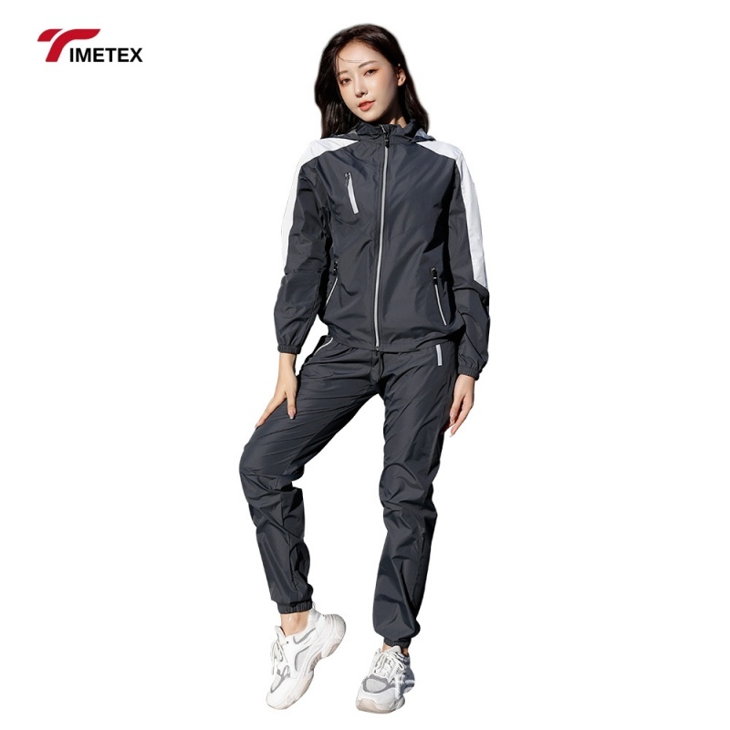TIMETEX Unisex Outdoor Jacket Japanese Korean Design Top Bottom Sweat Suits for Men Women Cyclists Japanese Outdoor Weight Loss