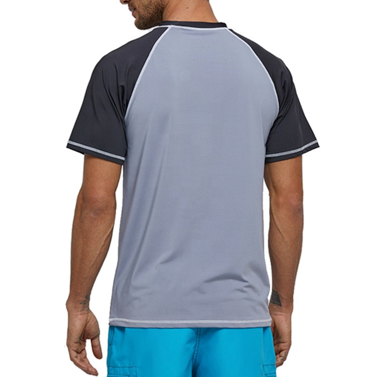 Hot Sale High Quality Short Sleeves Shirt Men Swimming Surf  Rash Guard  Diving Mma Rashguard for Men