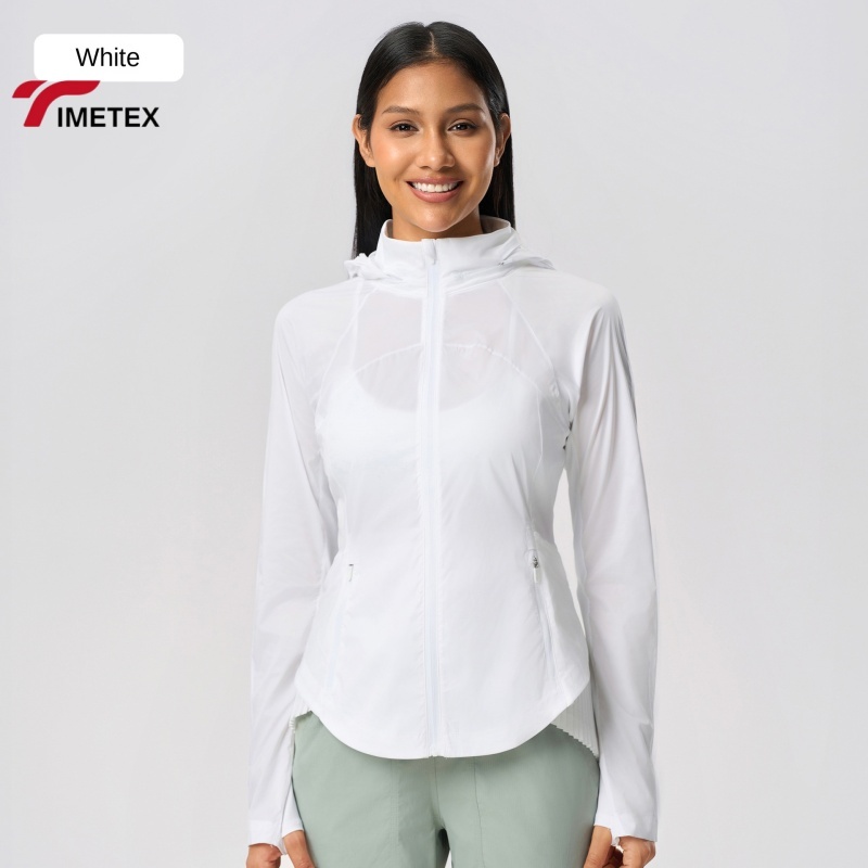 Women's UPF50+ Sun Protection Hooded Sport Jacket Cool Feeling Outdoor Activities Hiking 100% Polyester Anti-Bacterial Quick Dry