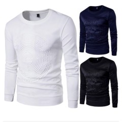 TIMETEX Autumn New Crewneck  Custom 3d Hoodie Embossed Sweatshirts Men Casual Plus Size Pullover