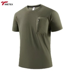 Men's Quick-Dry Breathable Moisture-Wicking Anti-Pilling Anti-Shrink Anti-Wrinkle Short Sleeve Casual Knitted Polyester Sports
