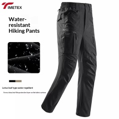 TIMETEX Men's Outdoor Waterproof Tactical Pants 6XL Mid Waist with Rib Stop Multi-Pockets Cargo Worker Pants for Hiking Hunting