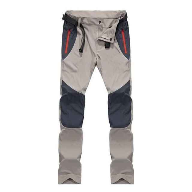 Men's Summer Outdoor Quick Dry Pants Stretch Breathable Mountain Climbing Casual Sports Hiking Fast Fishing Mid Waist Flat Front