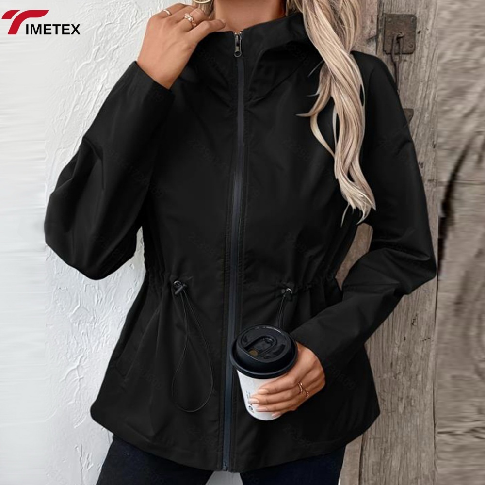 TIMETEX Urban Chic Lightweight Hooded Double Zip Sun Protection Clothing Ladies Optimal Dual Zip Style for Sun Protection