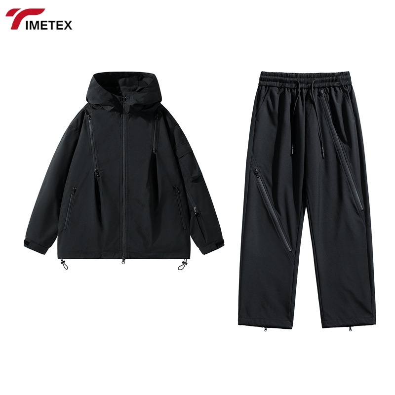 TIMETEX Customized Logo Winter Coat Autumn Trend Loose Casual Jacket for Men Women Windproof Waterproof Mountaineering Suit