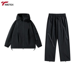 TIMETEX Customized Logo Winter Coat Autumn Trend Loose Casual Jacket for Men Women Windproof Waterproof Mountaineering Suit
