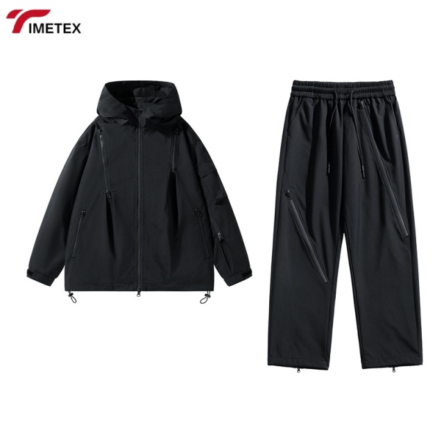 TIMETEX Customized Logo Winter Coat Autumn Trend Loose Casual Jacket for Men Women Windproof Waterproof Mountaineering Suit