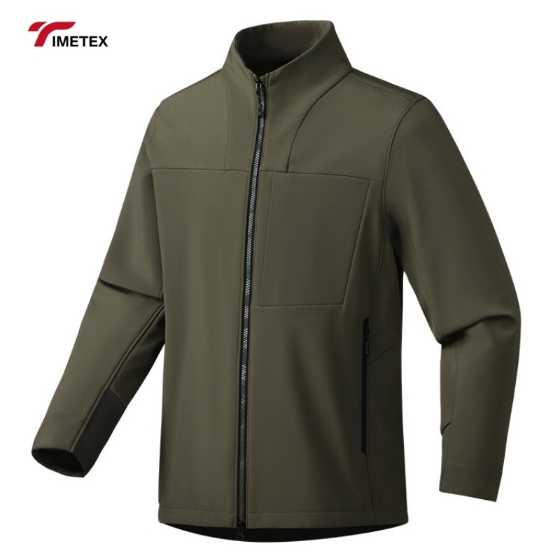 TIMETEX Custom Logo Men's Active Sports Outdoor Run Waterproof Jacket Winter XL Size Stand Collar Zipper Closure Windproof Thin