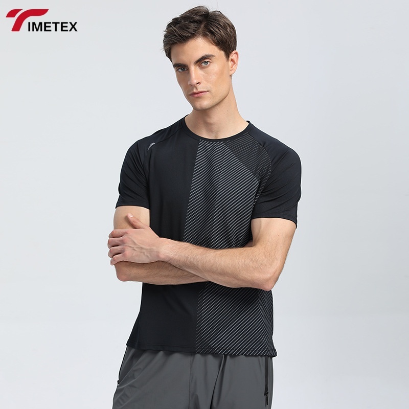 TIMETEX Men's Dry Fit Mesh Workout Shirts Solid Quick-Dry Gym Active Short Sleeve T-Shirt with Moisture Wicking Technology
