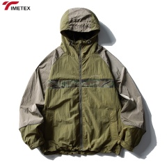 TIMETEX Unisex Casual Autumn Winter Sports Jacket Lightweight Quick-Drying Waterproof Reflective Strip Stand Collar Zipper